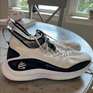 Stylish White and Black Women's Sneakers